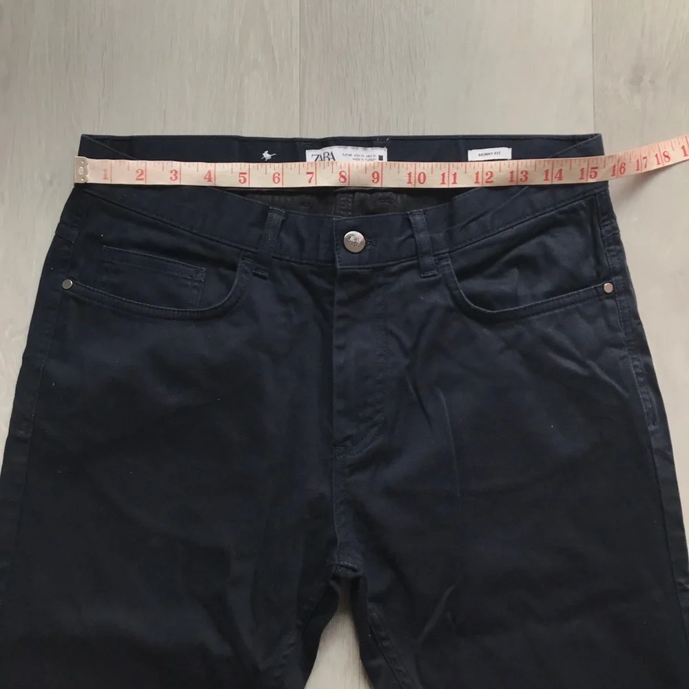 ZARA BLUE TWILL JEANS SLIM FIT FIVE POCKETS MENS 31